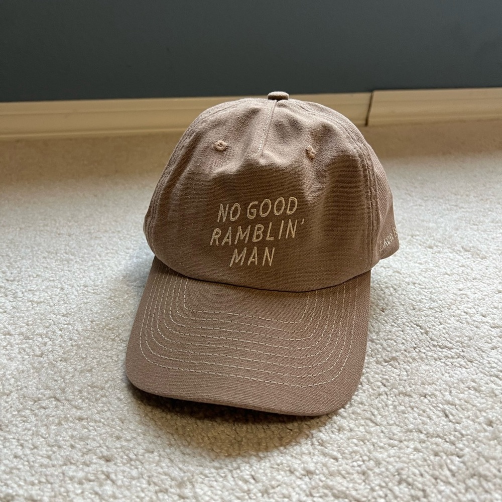Brown Snapback “No Good Ramblin' Man” Hat